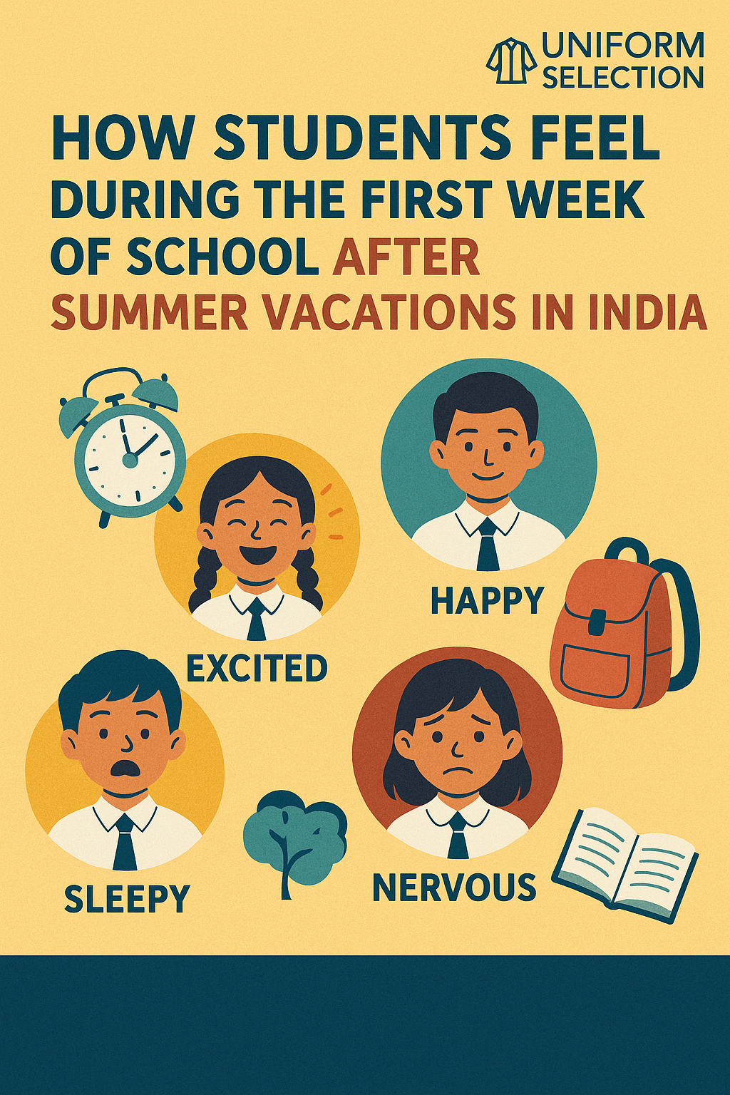 🏫 How Students Feel During the First Week of School After Summer Vacations